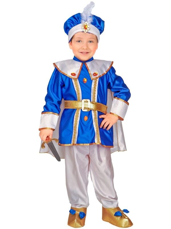Blauw prins pak jongens main product photo