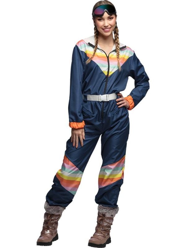 Blauw regenboog skipak dames