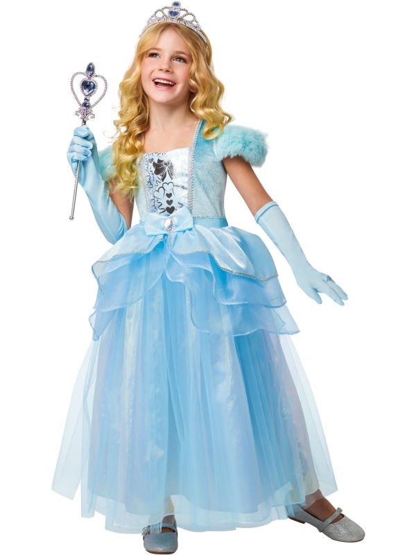Blauwe Assepoester Jurk Meisjes