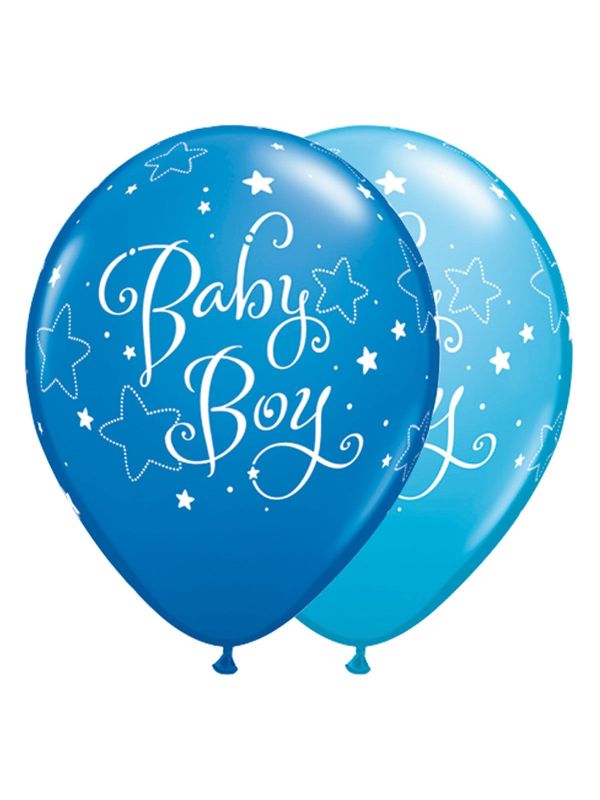 Blauwe baby boy ballonnen 25 stuks main product photo