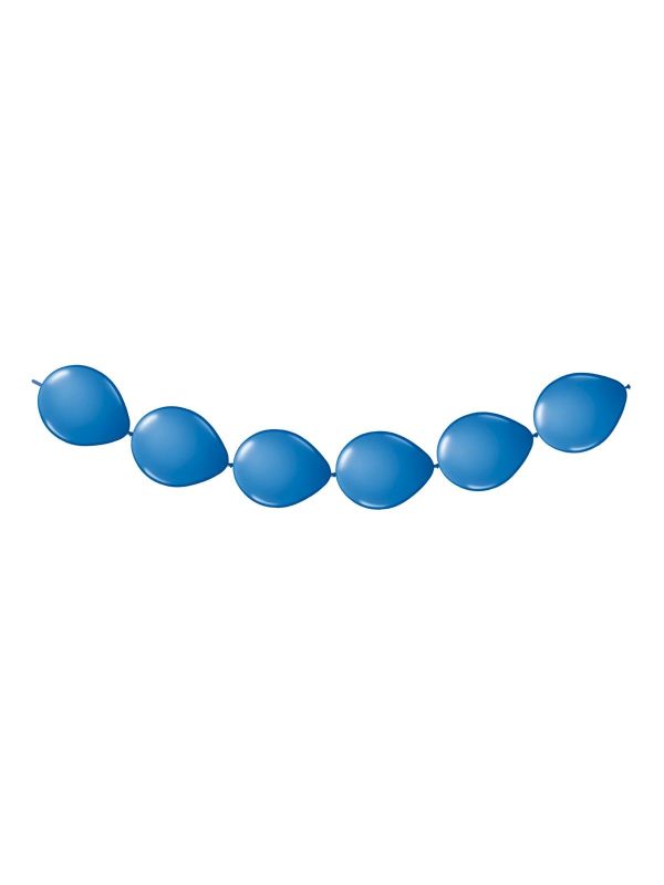 Blauwe ballonnenslinger knoopballon 3 meter main product photo