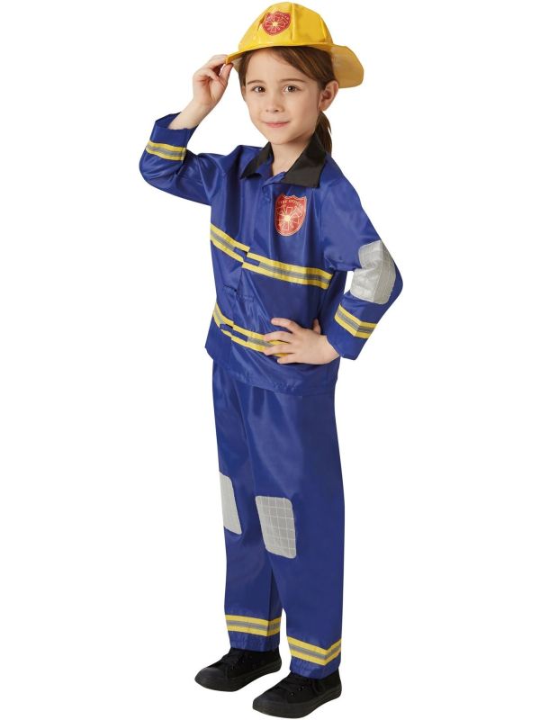 Blauwe Brandweerman Outfit Kinderen