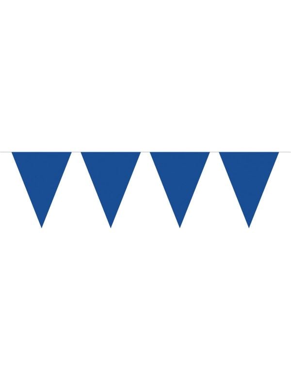 Blauwe vlaggenlijn 10 meter uni