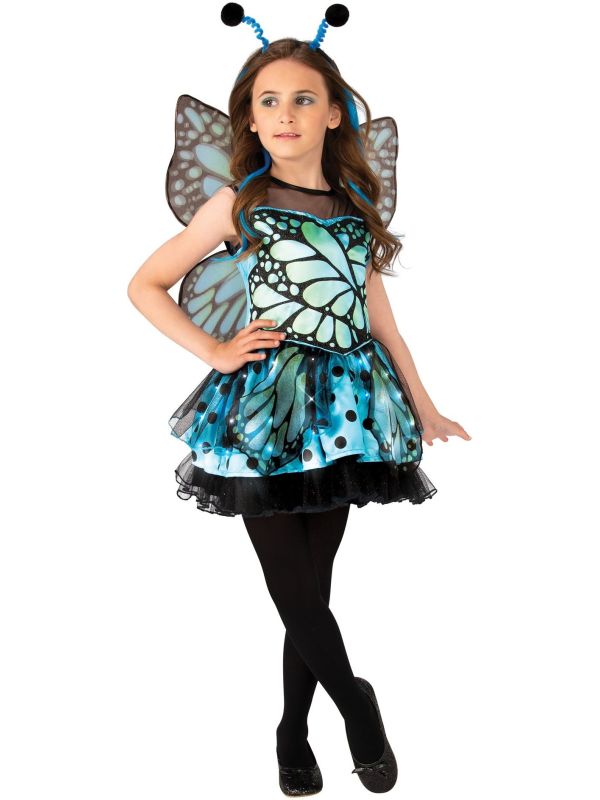 Blauwe Vlinder Outfit Meisjes