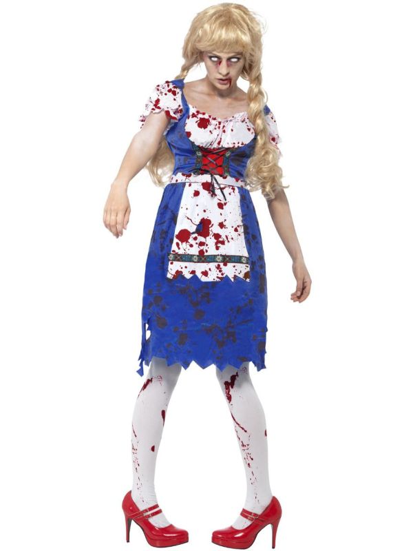 Blauwe zombie dirndl main product photo
