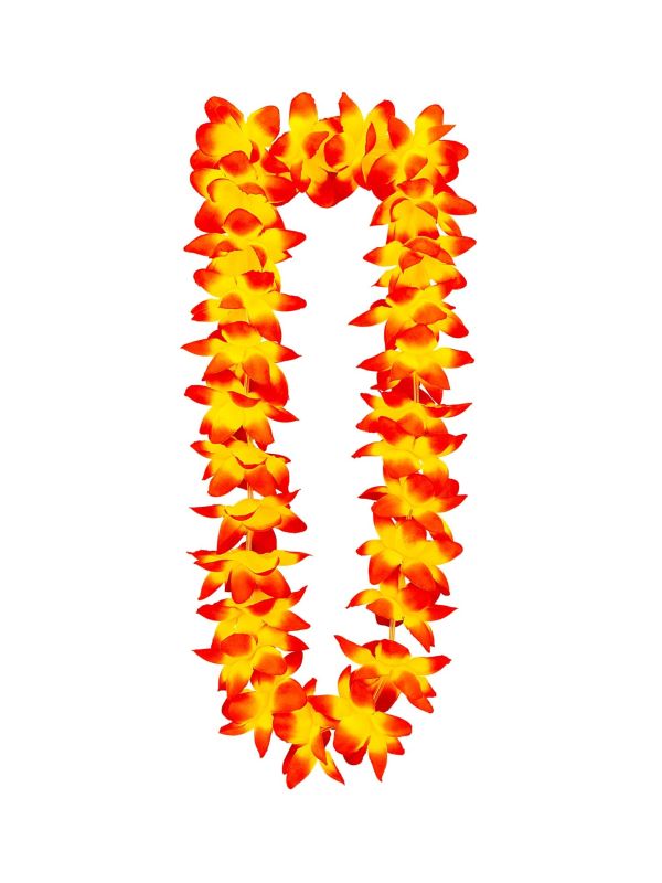 Bloemenketting Oranje Hawaii