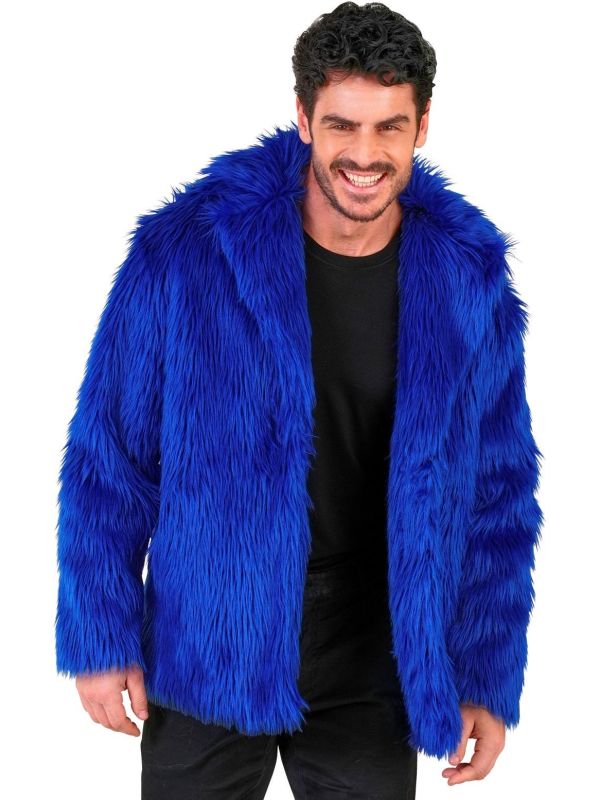 Bontjas Carnaval Festival Blauw Heren