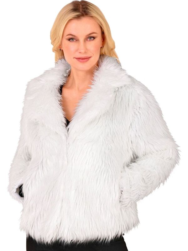 Bontjas Carnaval Festival Wit Dames