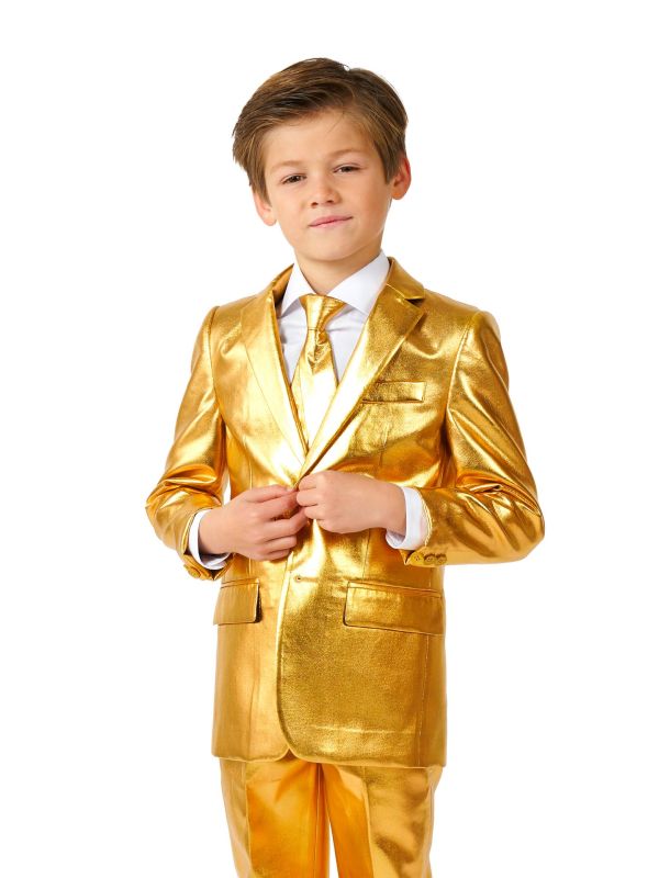 BOYS Groovy Gold suit Jongens Opposuits