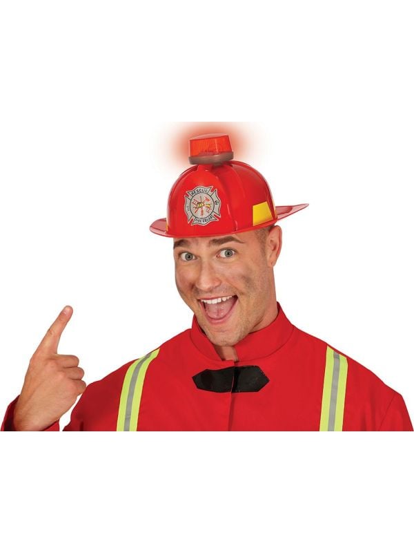 Brandweerhelm met sirene