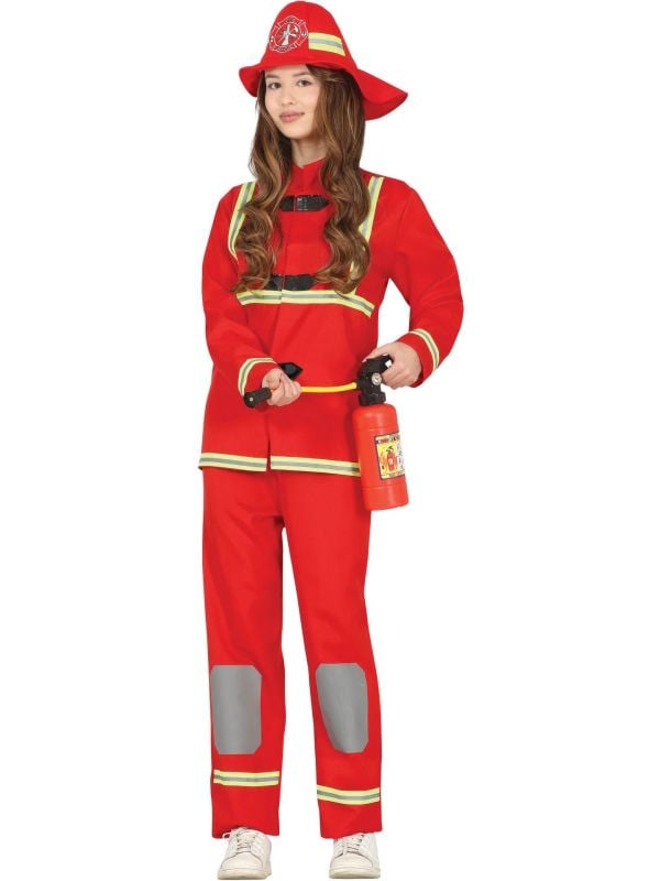 Brandweerman Kostuum Kind 14-16 Jaar