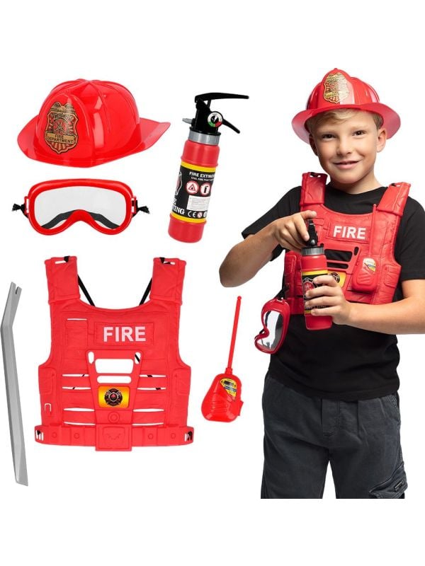 Brandweerman uitgebreide Accessoireset