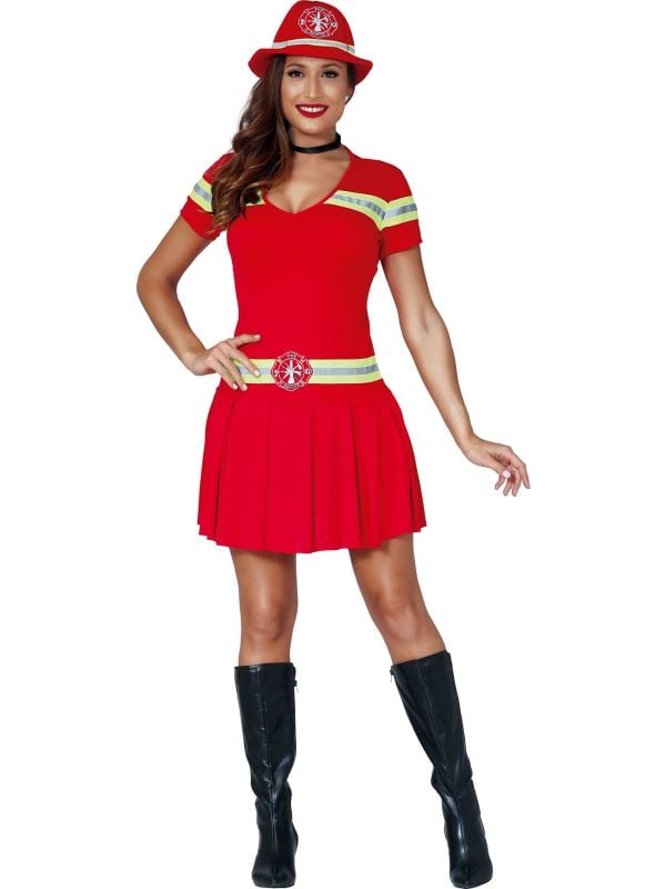 Brandweervrouw outfit