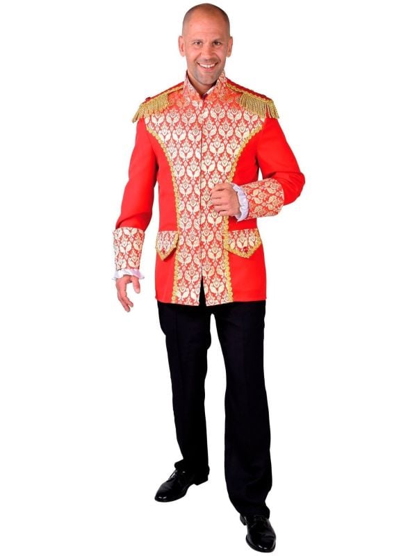 Brocaat mantel rood mannen main product photo