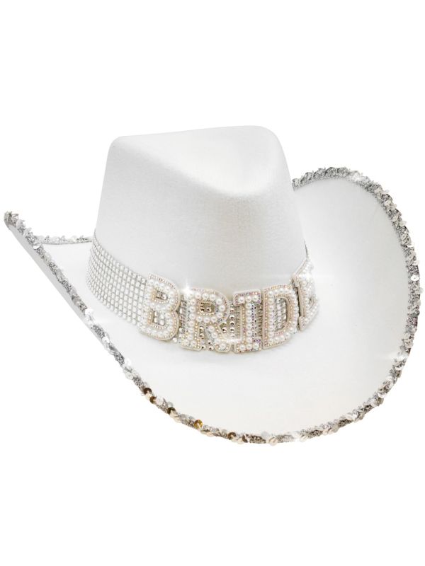 Bruid Hoed Wit met Parels Vrouwen Mannen