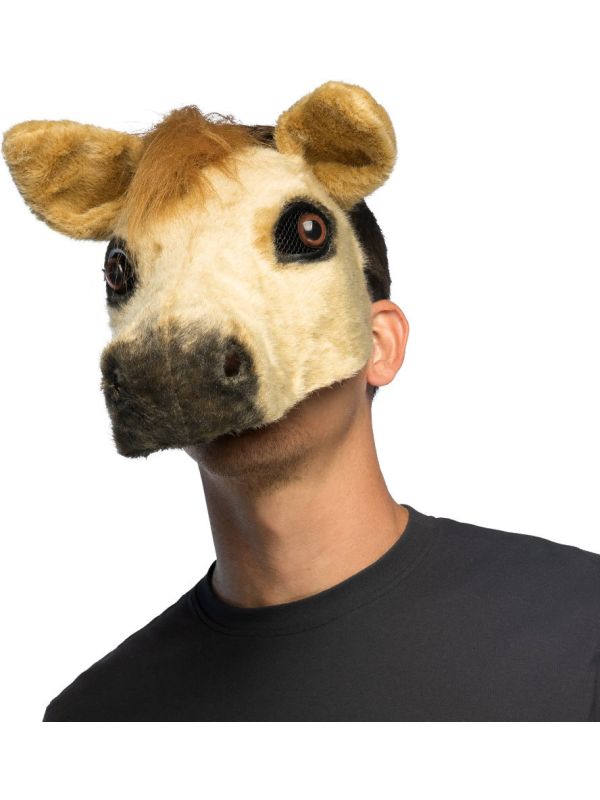 Bruin Paardenmasker Pluche