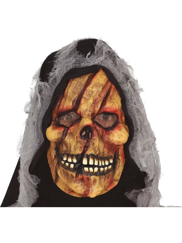 Bruin skelet masker met kap halloween