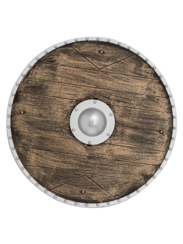 Bruin Viking Schild met Handgrepen