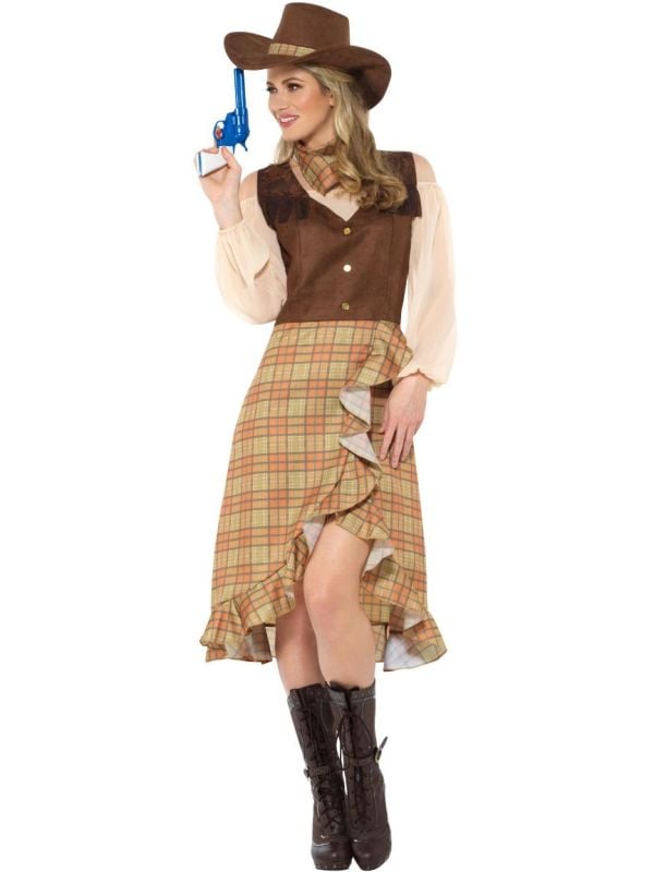 Bruine cowgirl kostuum main product photo