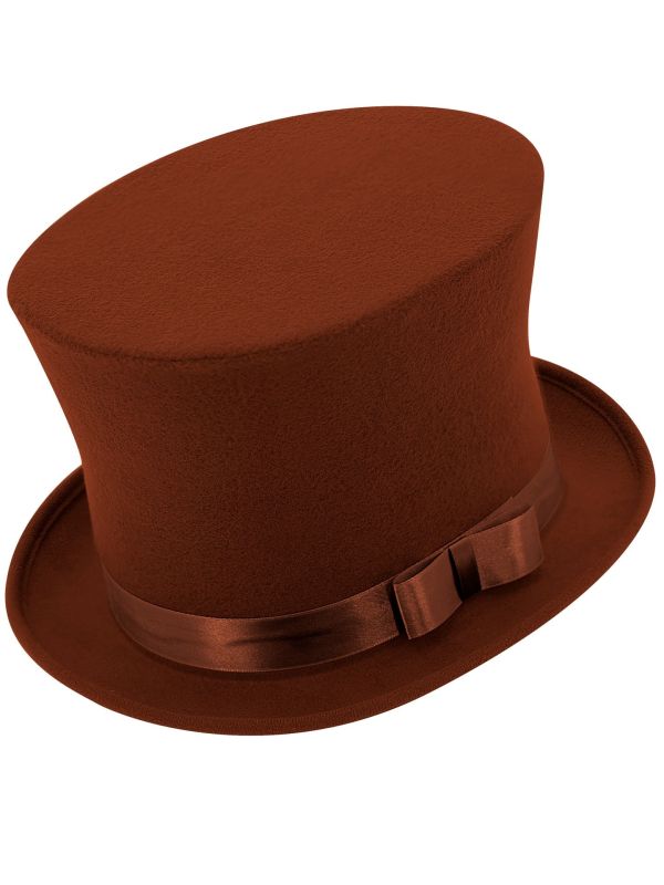 Bruine Deftige Hoge Hoed