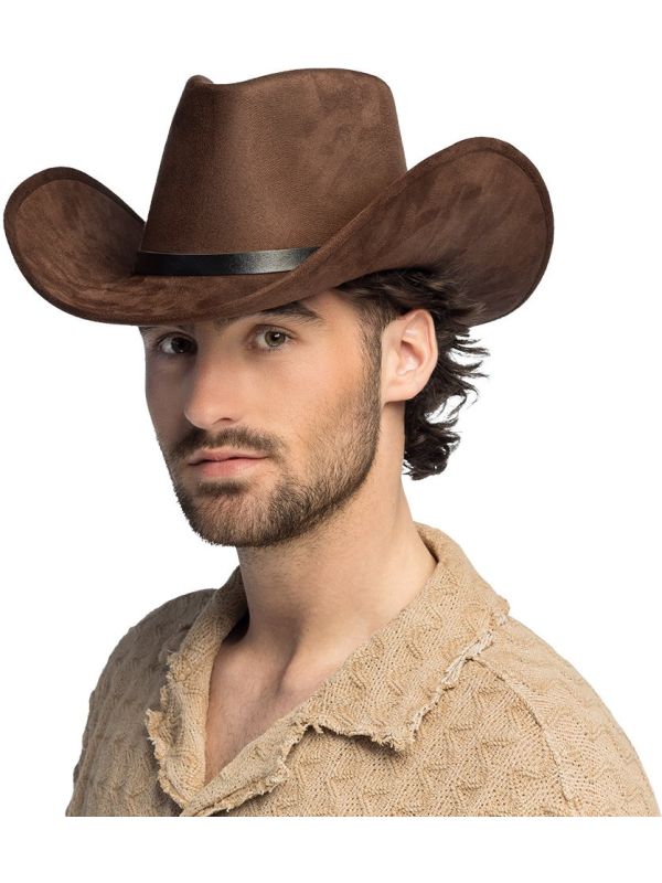Bruine Hoge Western Cowboyhoed