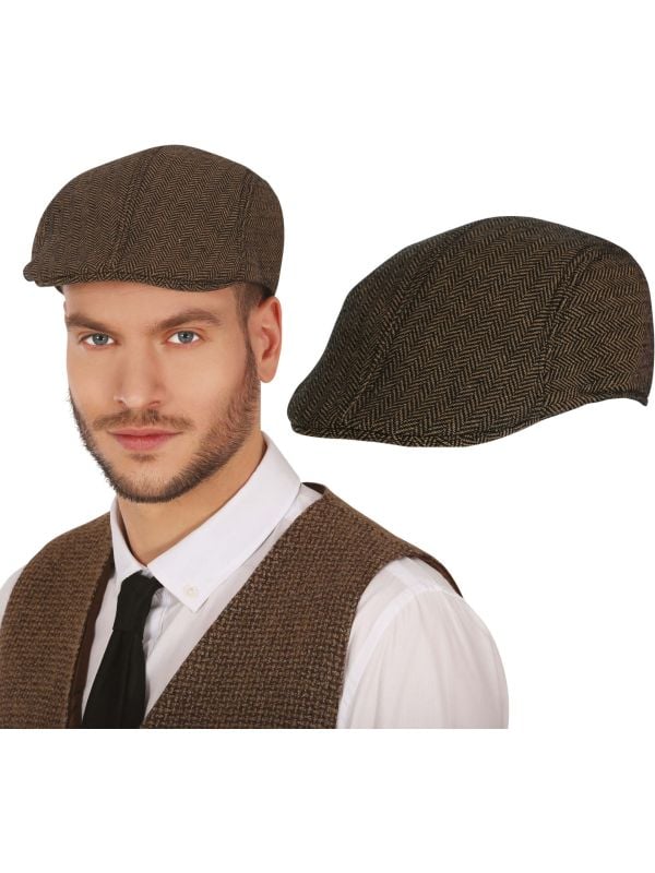 Bruine Peaky Blinders Flat Cap