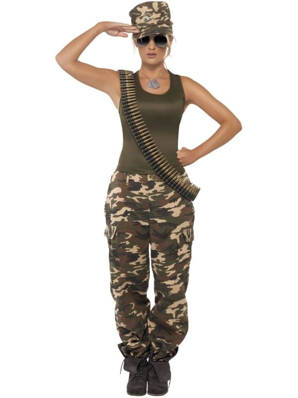 Camouflage dames leger kostuum