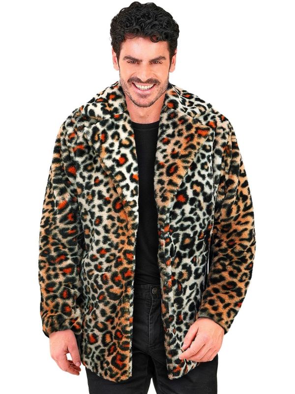 Carnaval Festival Bontjas Panterprint Heren