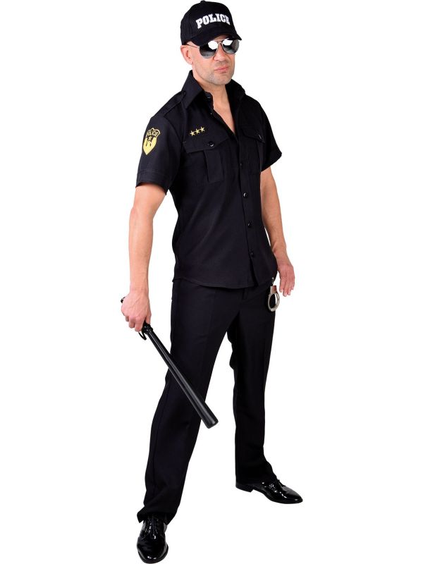 Carnaval politie shirt heren main product photo