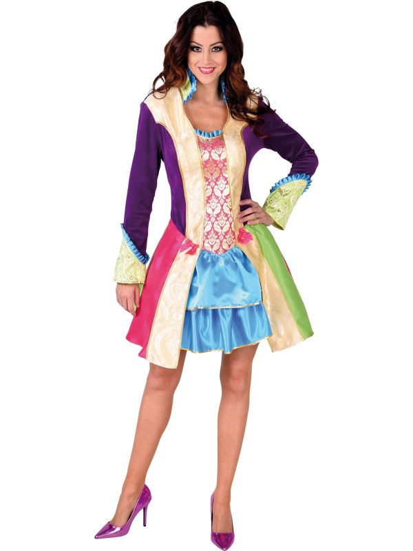 Carnavals jurk meerkleurig vrouwen main product photo