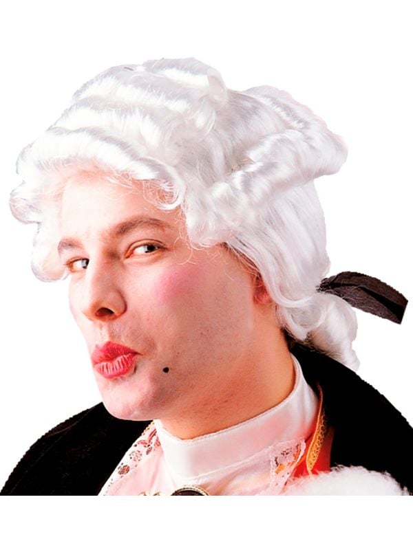 Casanova pruik wit