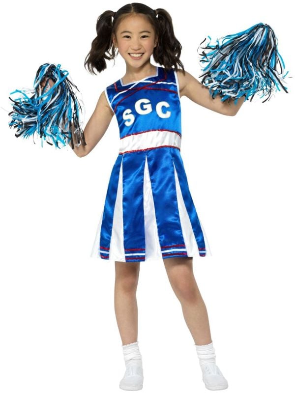 Cheerleader outfit meisjes blauw main product photo
