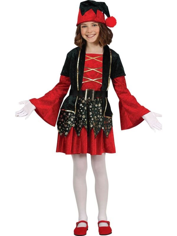 Chique kerst elf jurk kind
