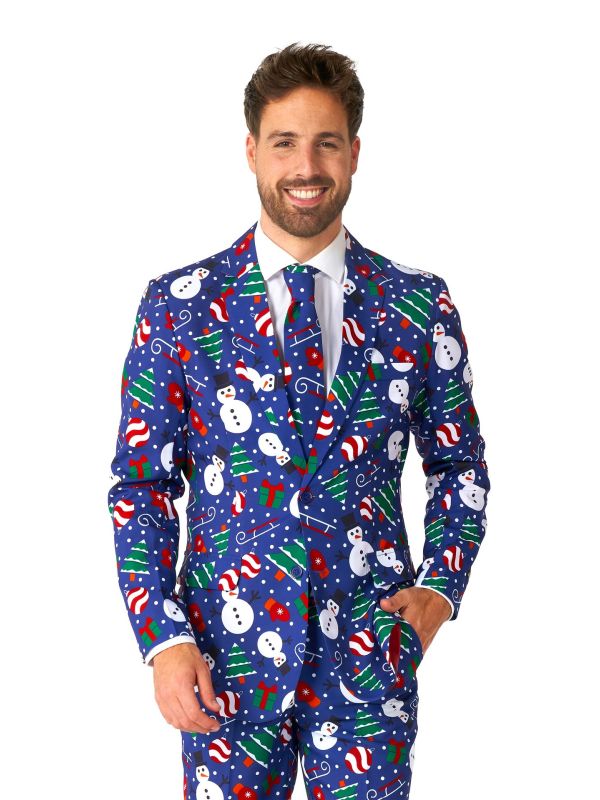 Christmas Snowman Blue heren main product photo
