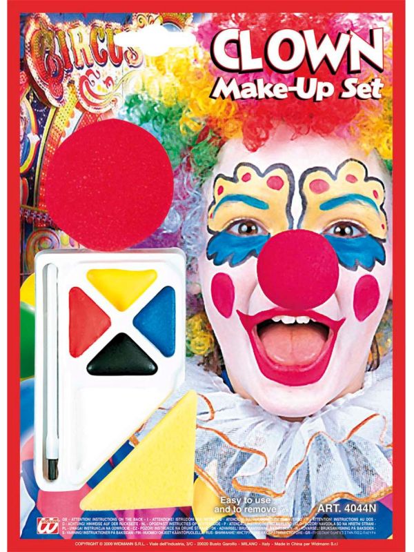 Clown schmink set met clownsneus