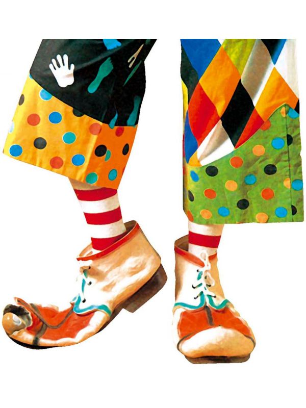 Clown schoenen wit rood main product photo