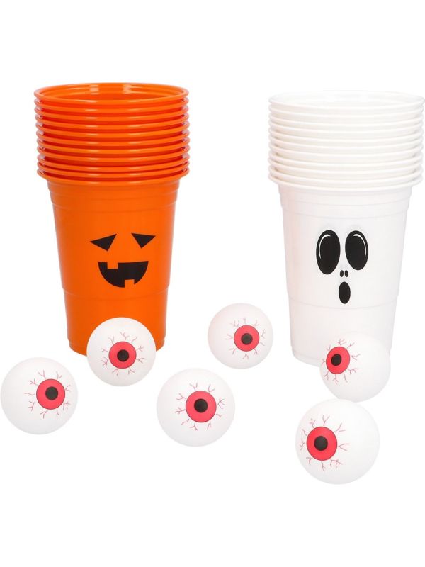 Complete Beer Pong Set Halloween