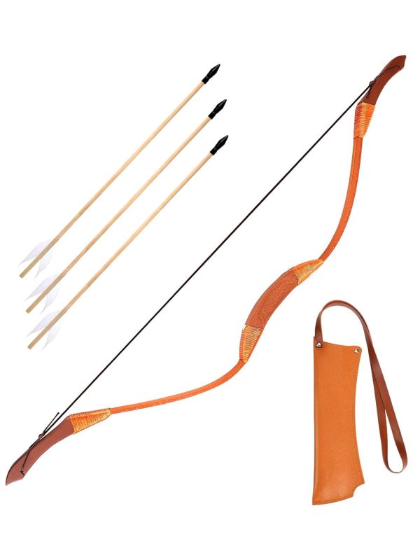 Complete Boogschietset met Boog Pijlen en Pijlkoker Oranje