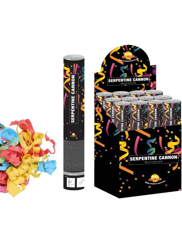 Confetti Kanon 30cm Serpentine Multicolor