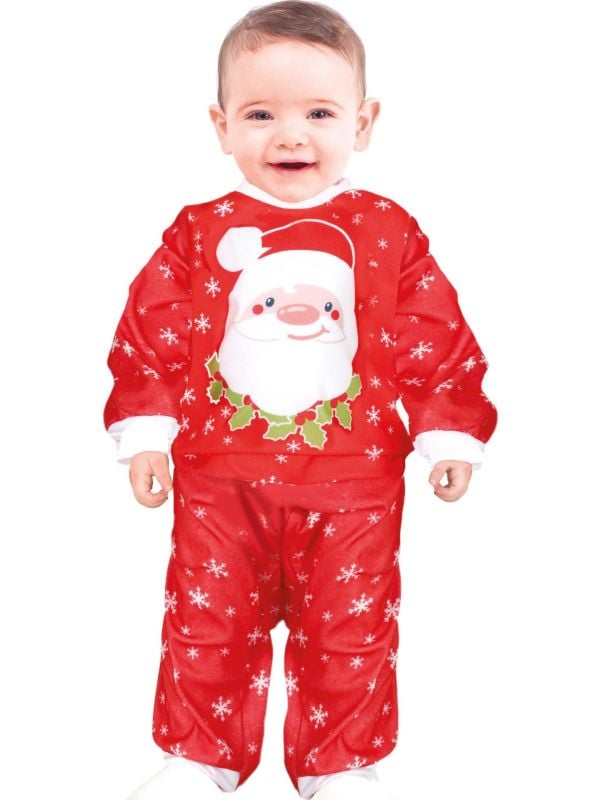 Coole kerstman babypyjama