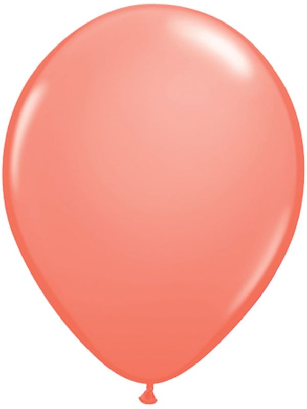 Coral roze ballonnen 100 stuks main product photo