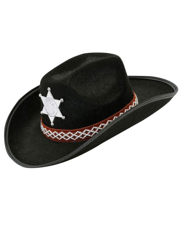 Cowboyhoed Zwart Jongens Meisjes
