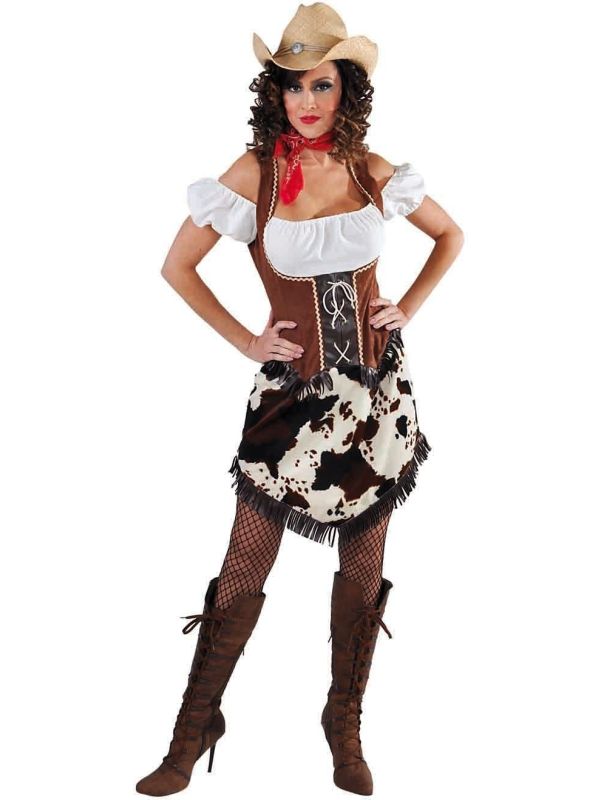 Cowgirl carnavalsjurk vrouwen main product photo
