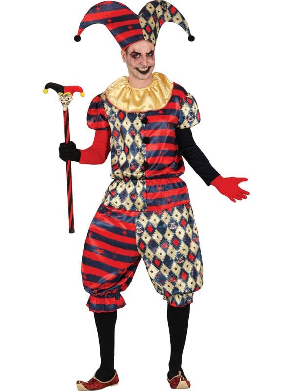 Crazy horror harlekijn outfit heren
