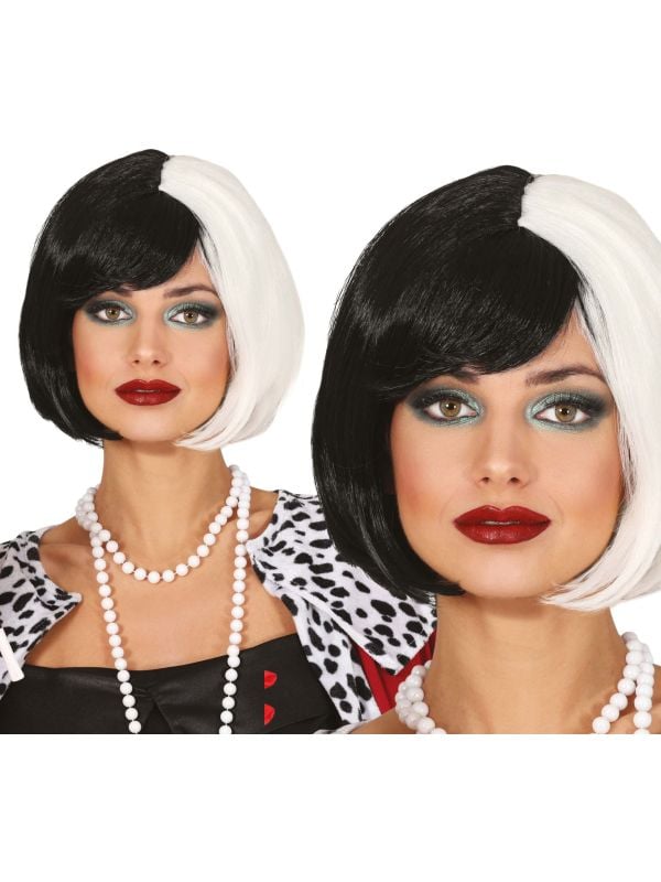 Cruella pruik kort halloween