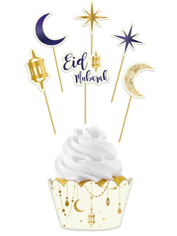 Cupcake Decoratie Set Eid Mubarak