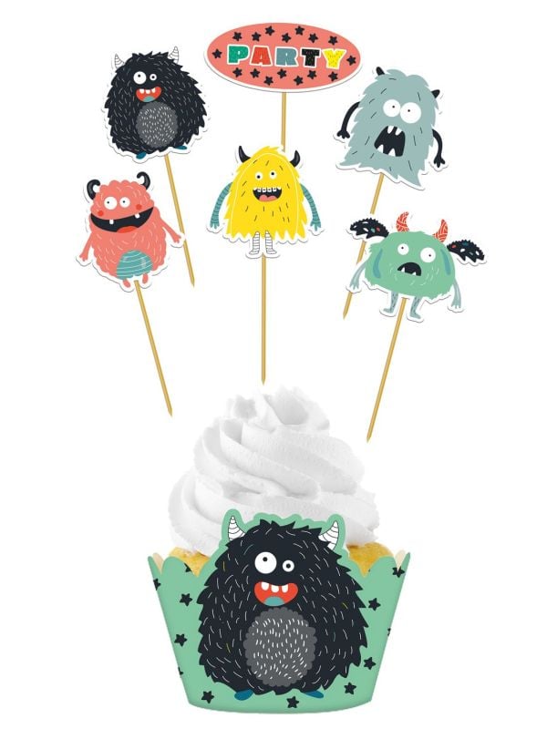 Cupcake Decoratie Set Monsters