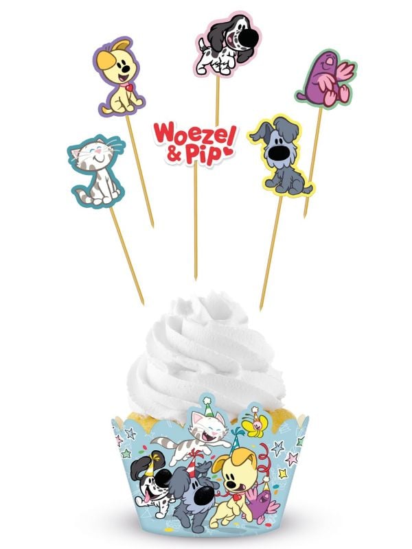 Cupcake Decoratie Set Woezel en Pip