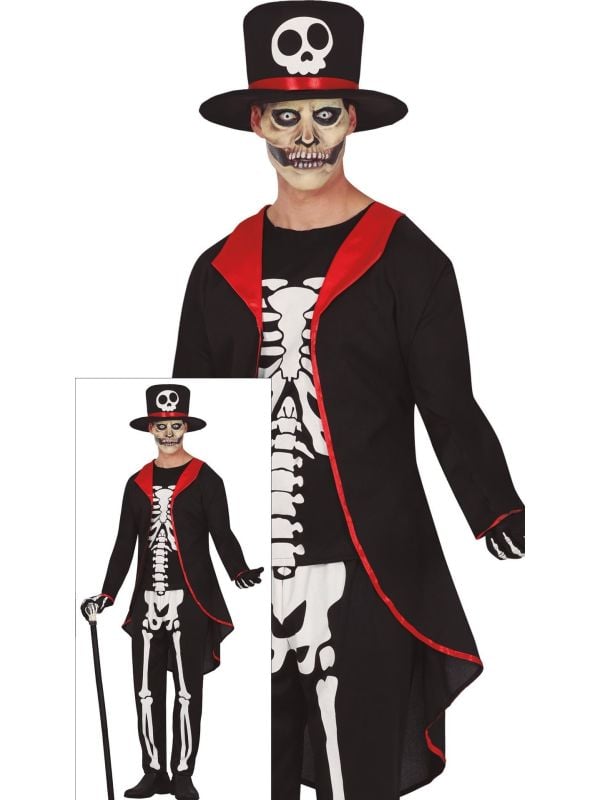 Dag van de doden pak halloween heren