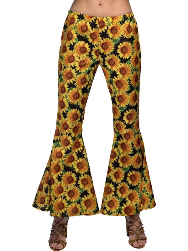 Dames Flarebroek Sunflower Multikleur Hippie